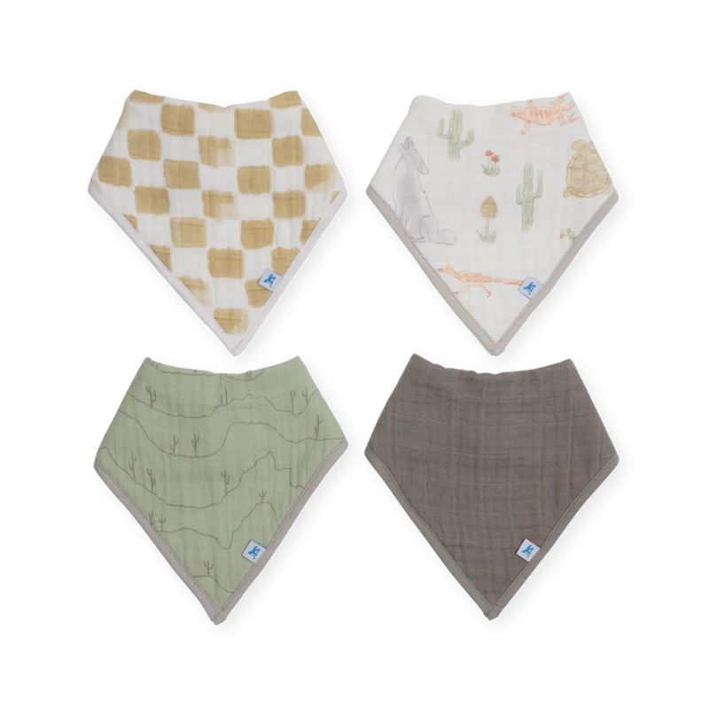 Cotton Muslin + Fleece Bandana Bib