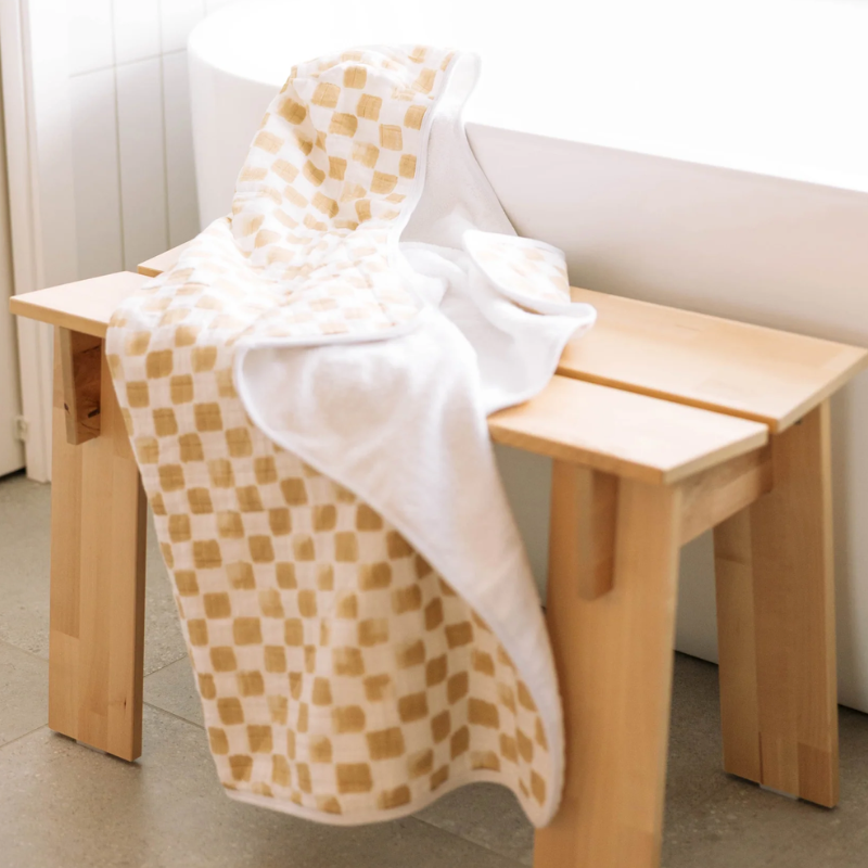 Cotton Muslin Toddler Hooded Towel