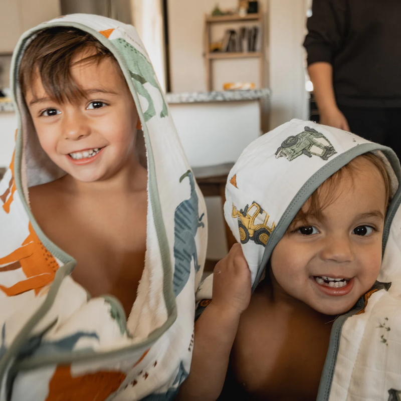Cotton Muslin Toddler Hooded Towel