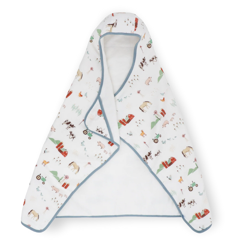 Cotton Muslin Toddler Hooded Towel