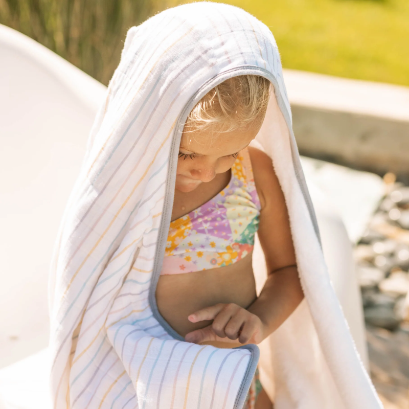 Cotton Muslin Toddler Hooded Towel