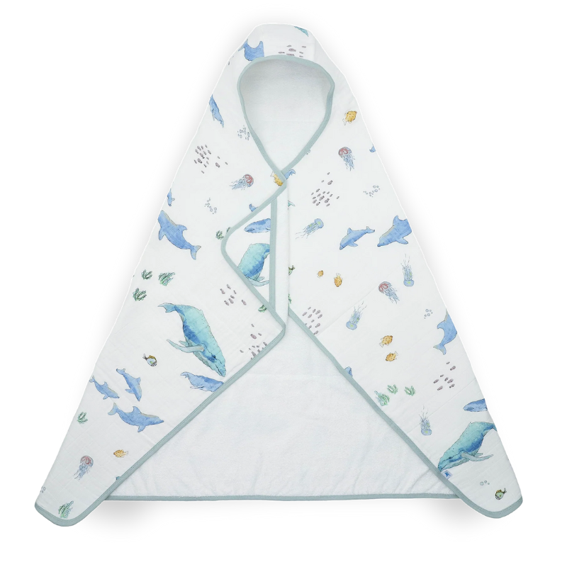 Cotton Muslin Toddler Hooded Towel