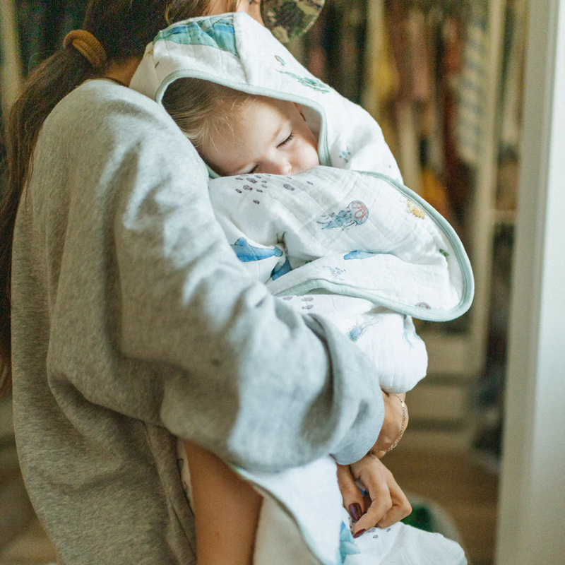 Cotton Muslin Toddler Hooded Towel