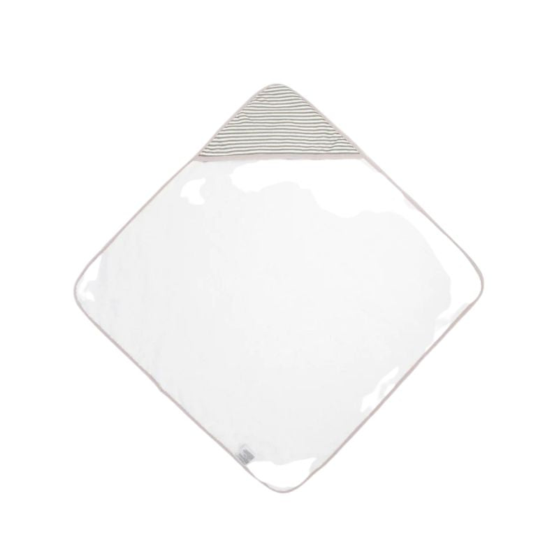 Infant Hooded Towel Grey Stripe