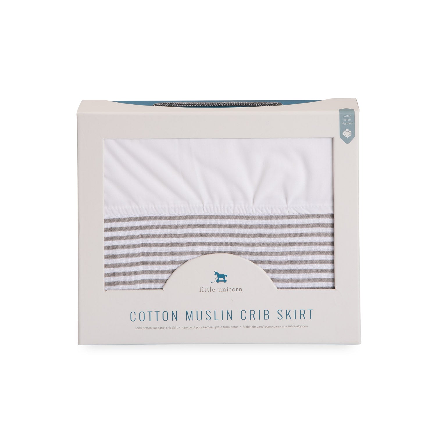 Muslin store crib skirt