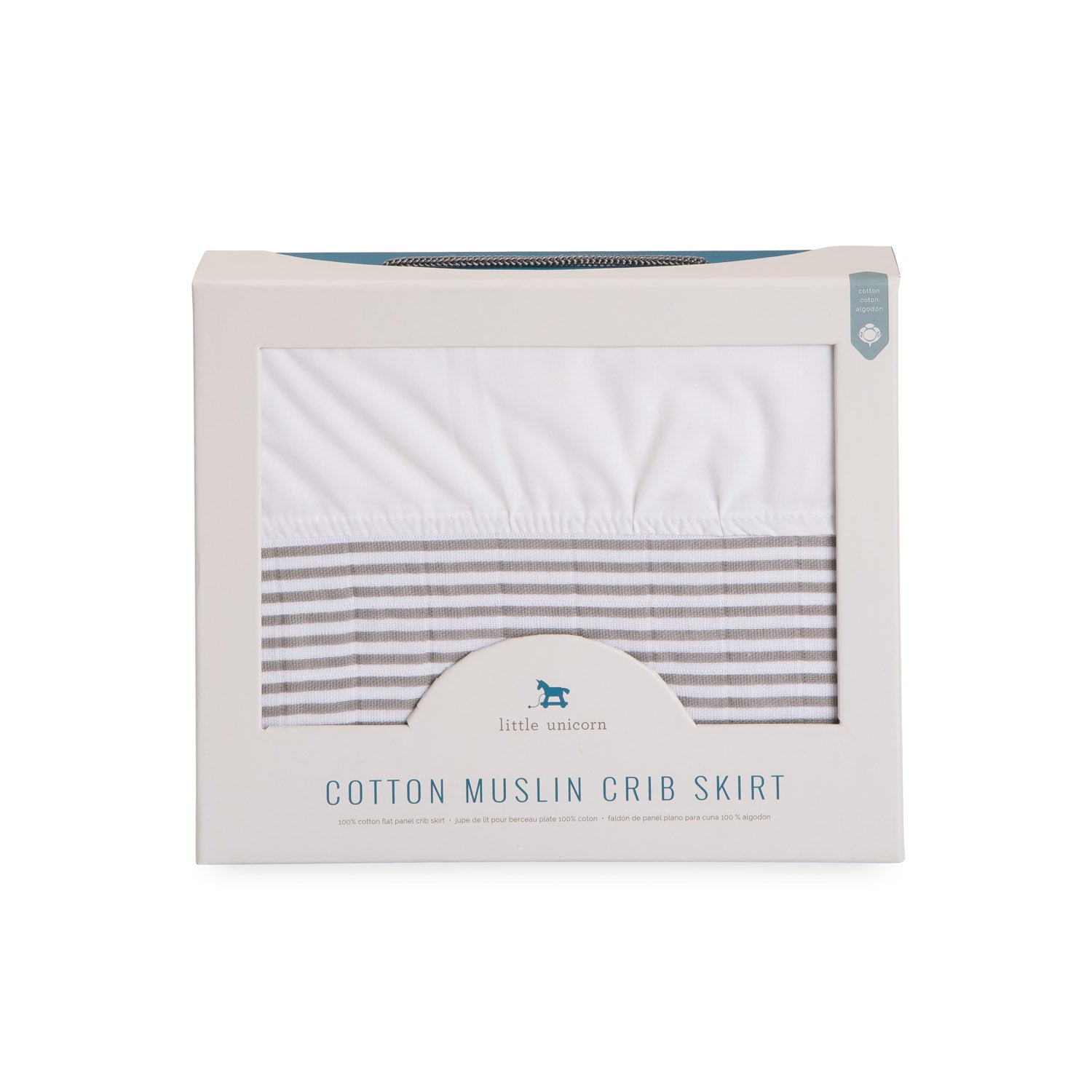 Cotton Muslin Crib Skirt