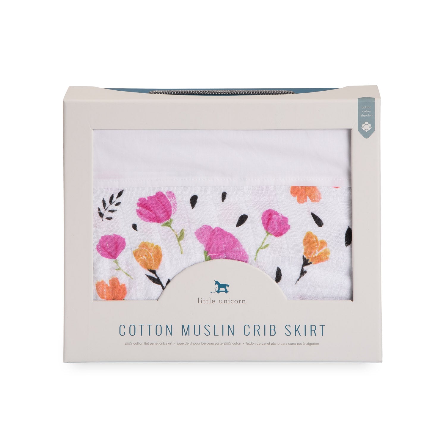 Muslin best sale crib skirt