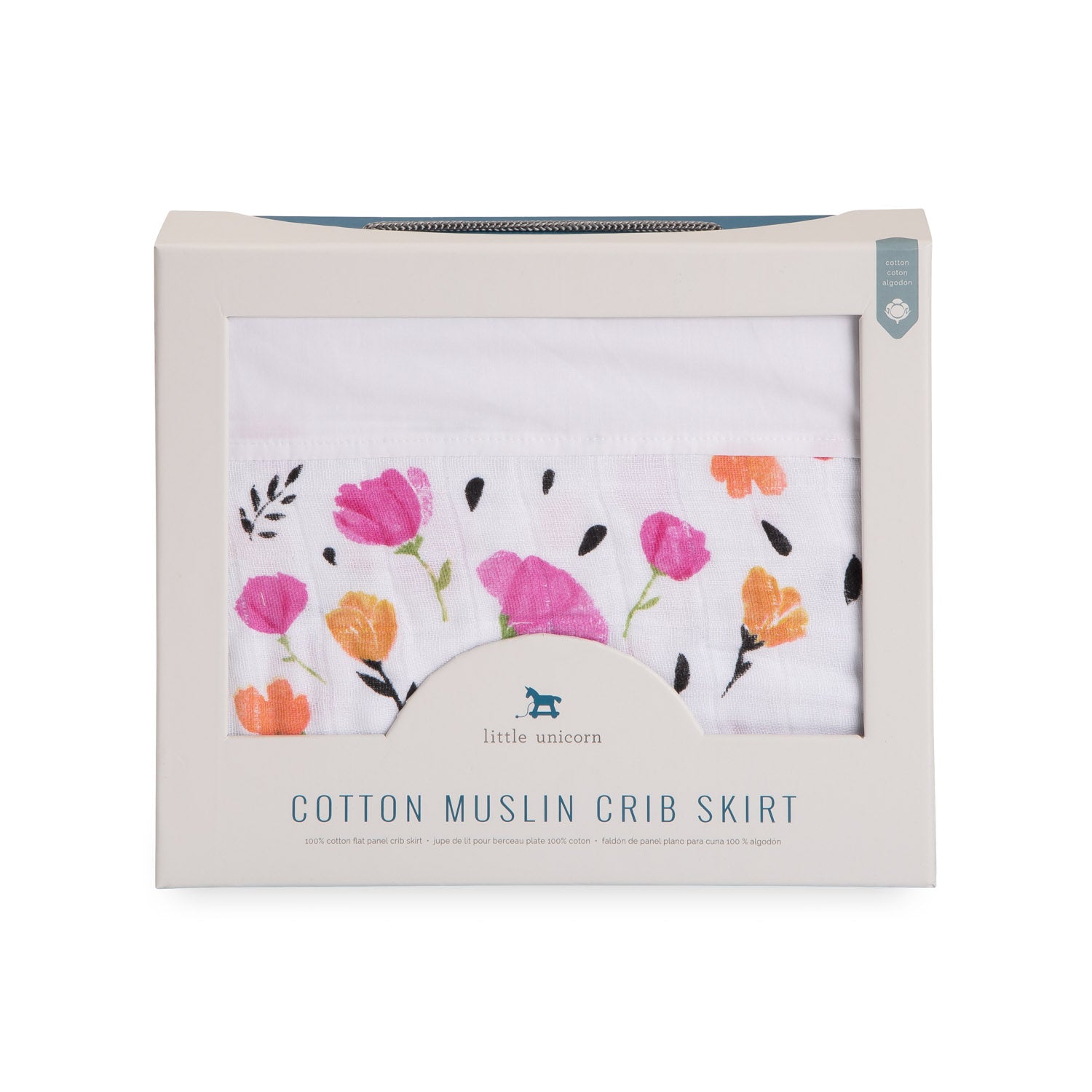 Cotton Muslin Crib Skirt