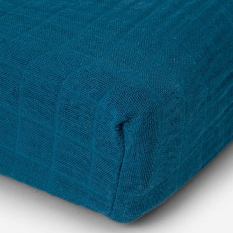 Cotton Muslin Change Pad Cover Lake