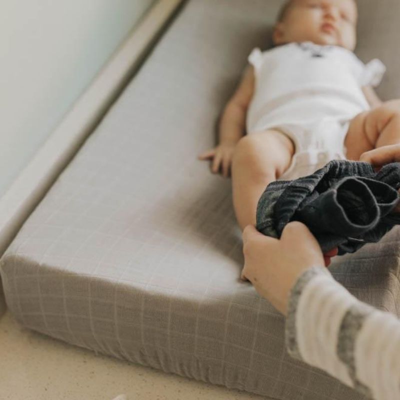 Cotton Muslin Change Pad Cover