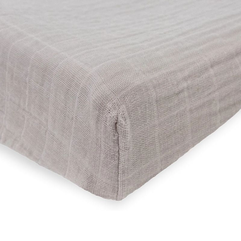 Cotton Muslin Change Pad Cover Porpoise