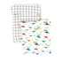 Muslin Swaddle Set - 2 Pack Modern Dino & Grid