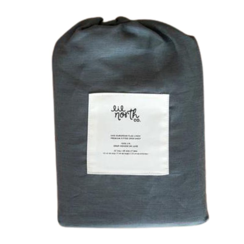 Linen Bassinet Sheet Grey