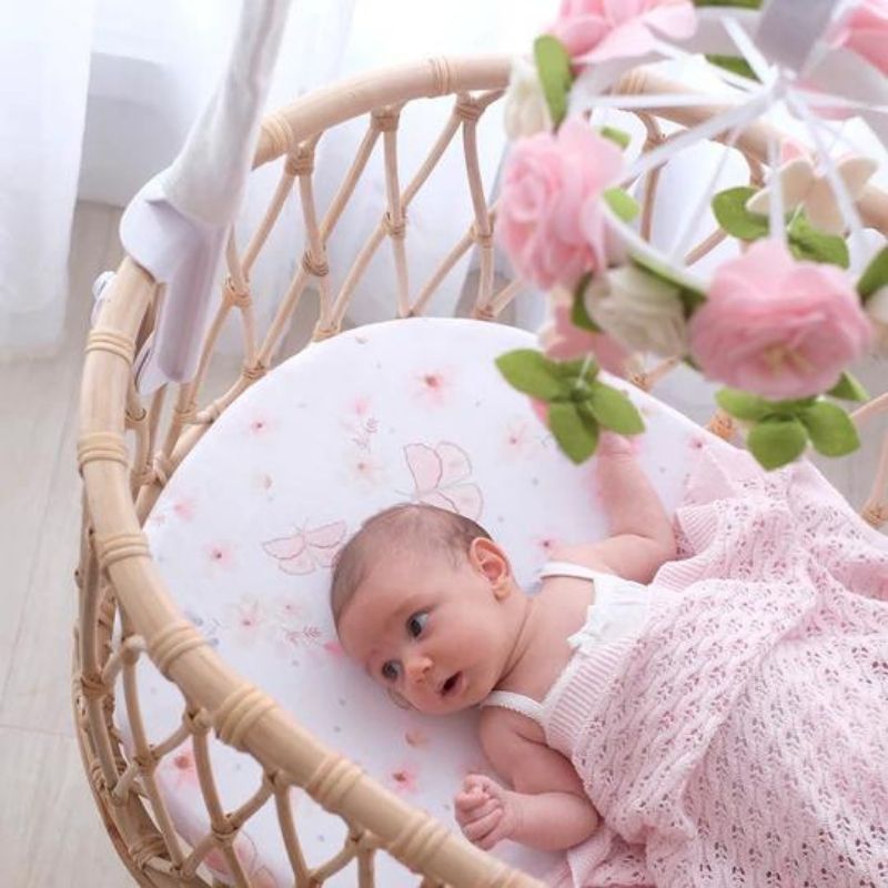 Fitted Cotton Crib Sheet Fly Away