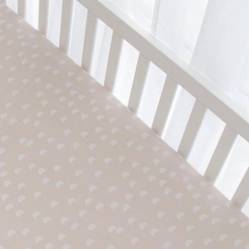 Fitted Cotton Crib Sheet Rainbow