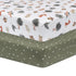 Fitted Cotton Crib Sheet Forest Retreat