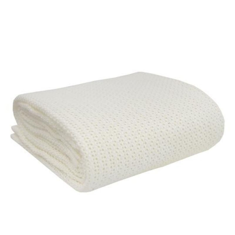 Cream Cellular Knit Breastfeeding Cover Shawl