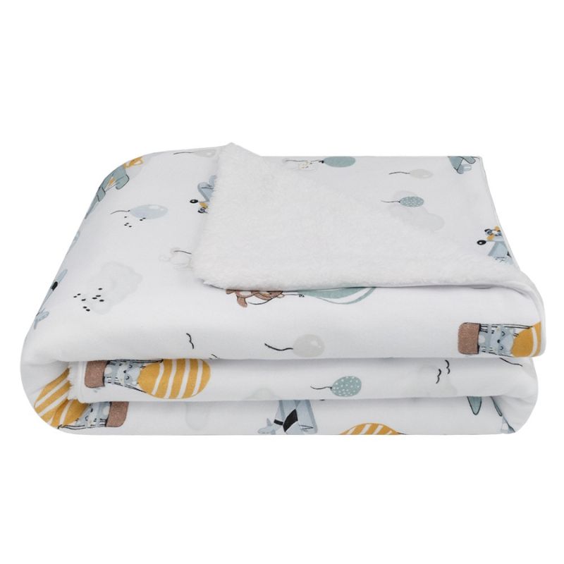 Jersey Sherpa Blankets Up Up and Away