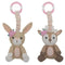 Stroller Toy 2 Pack Bunny and Fawn