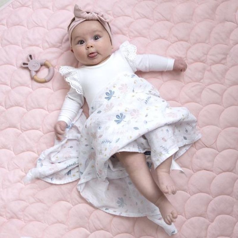 Organic Muslin Swaddle - 2 Pack Botanical