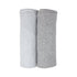 2 Pack Swaddle Blankets - Grey Marl + Grey Heathered Stripe