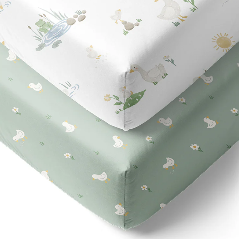 Cotton Jersey Fitted Crib Sheets