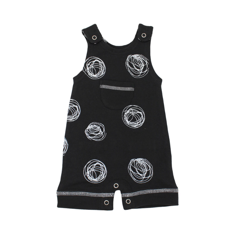 Organic Sleeveless Romper - Spheres