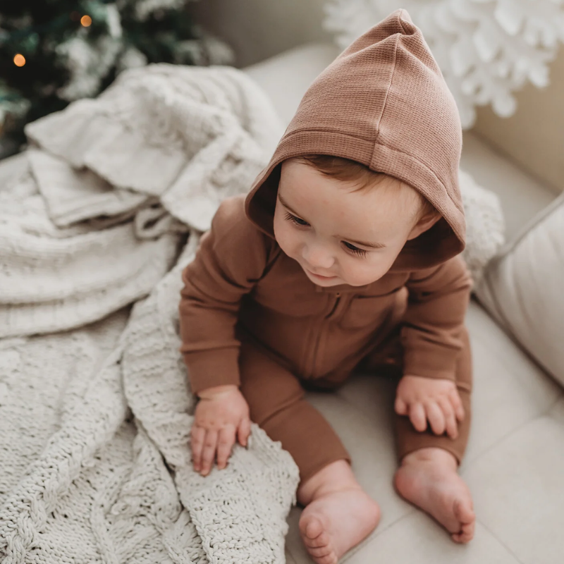 Organic Thermal 2 Way Zipper Romper Snuggle Bugz Canada s Baby Store