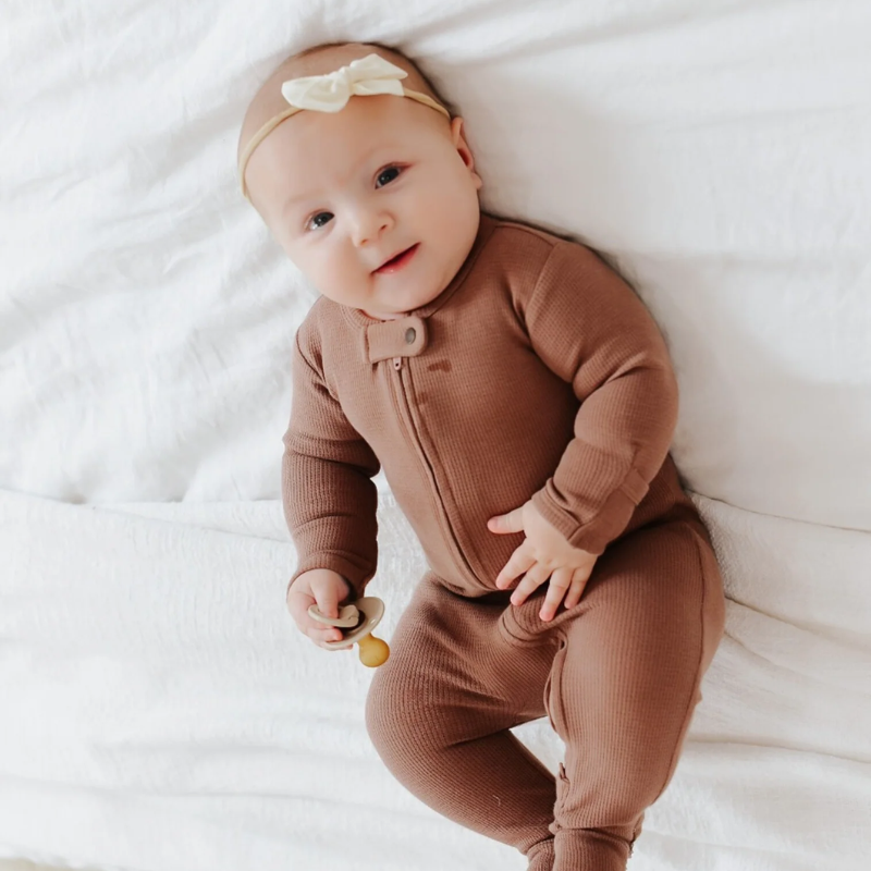 Organic Thermal 2-Way Zipper Footie