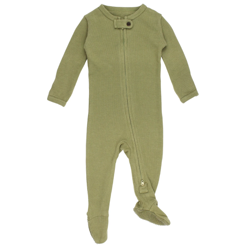 Organic Thermal 2-Way Zipper Footie