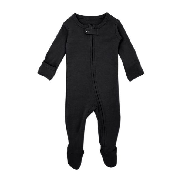 Organic Zipper Footed Sleeper - Solids