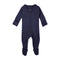 Organic Zipper Footed Sleeper - Solids Navy