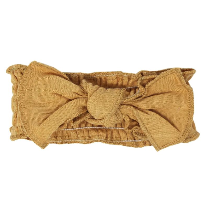 Organic Smocked Tie Headband