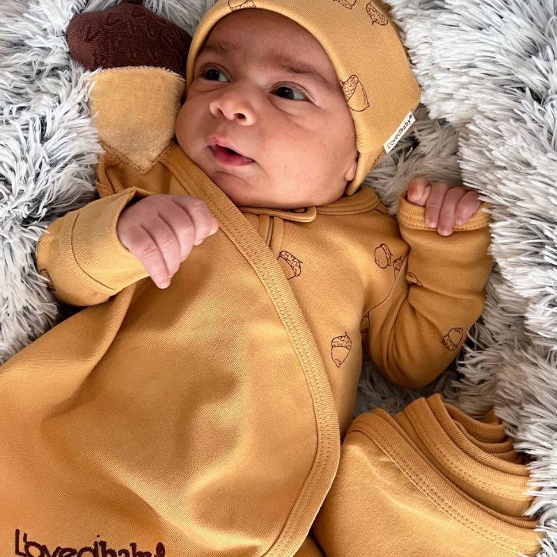 Organic Cotton Acorn Lovey Honey