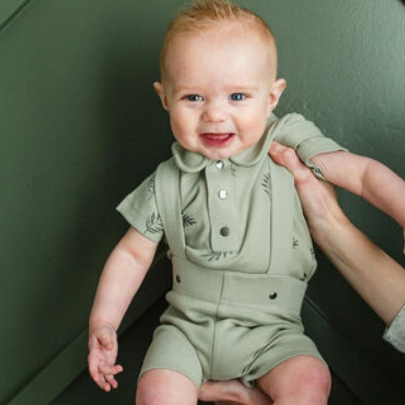 Polo Bodysuit Seafoam Fern