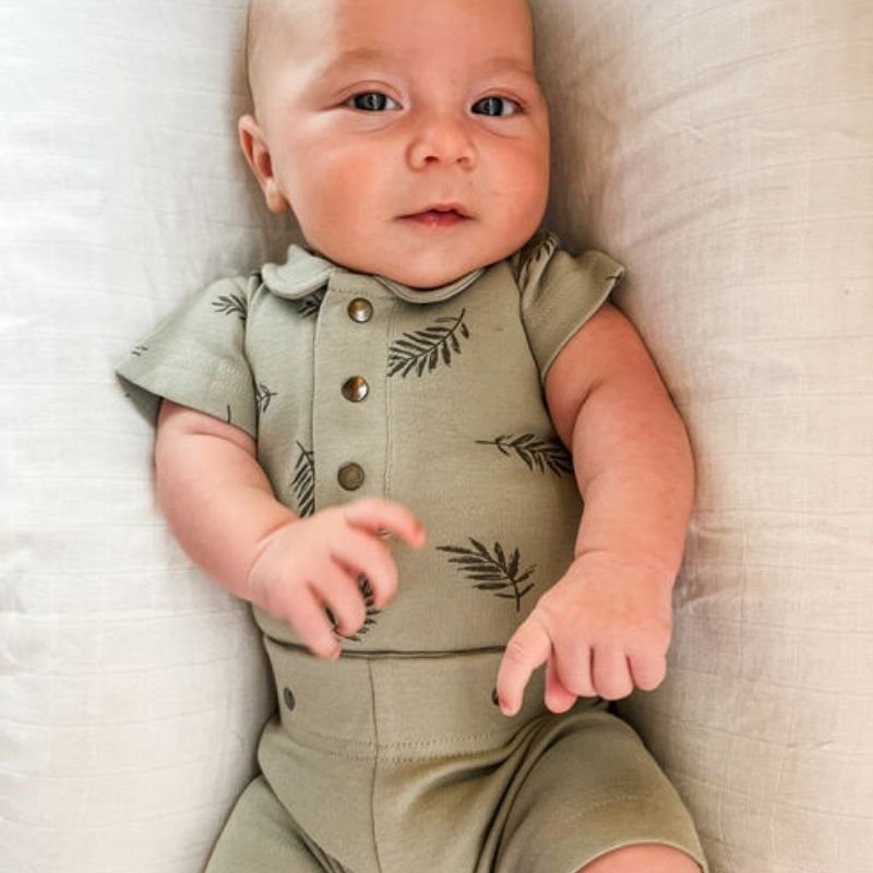 Polo Bodysuit Seafoam Fern