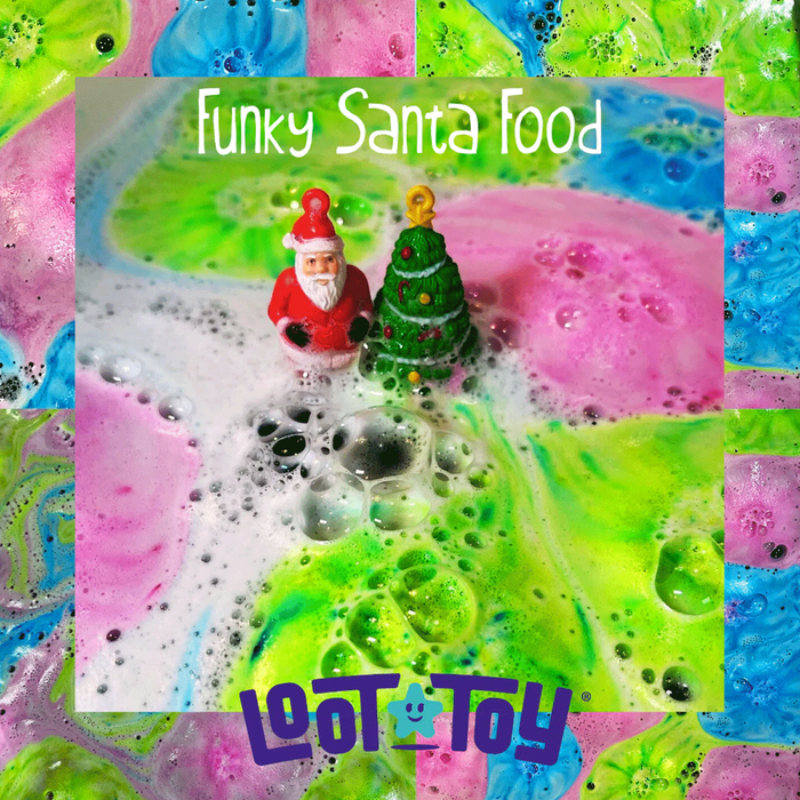Funky Santa Food Foaming Bath Salts
