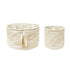 Set of 2 Quilted Baskets