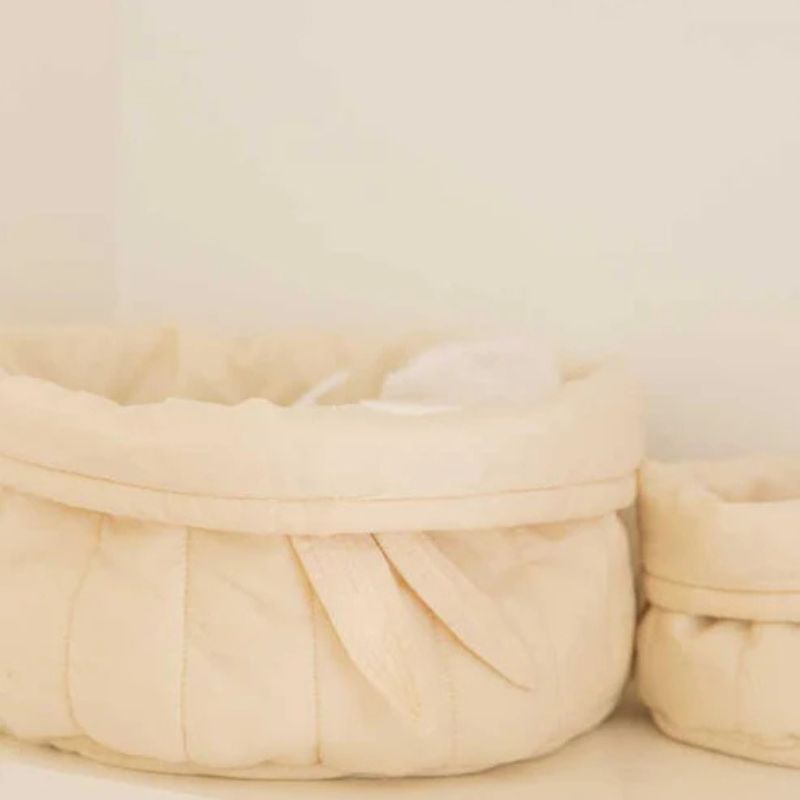 Set of 2 Quilted Baskets