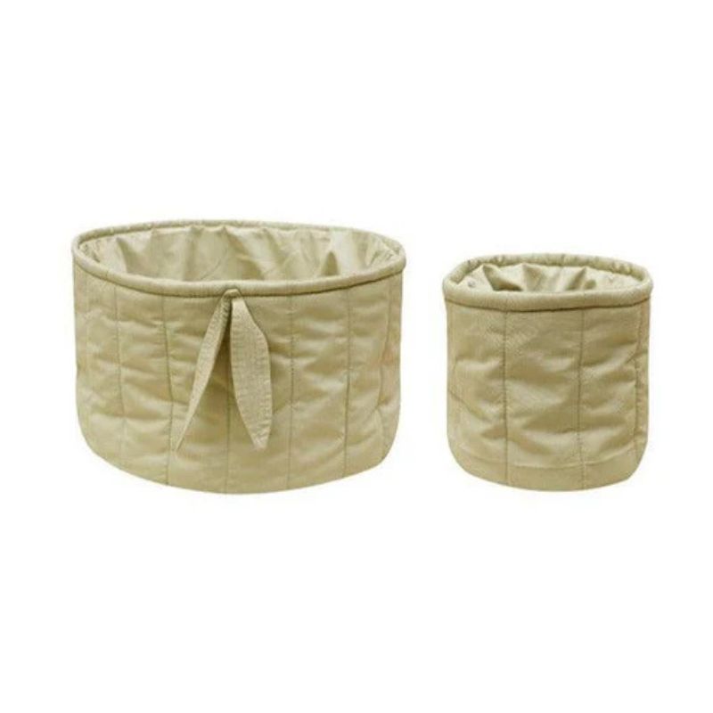 Set of 2 Quilted Baskets