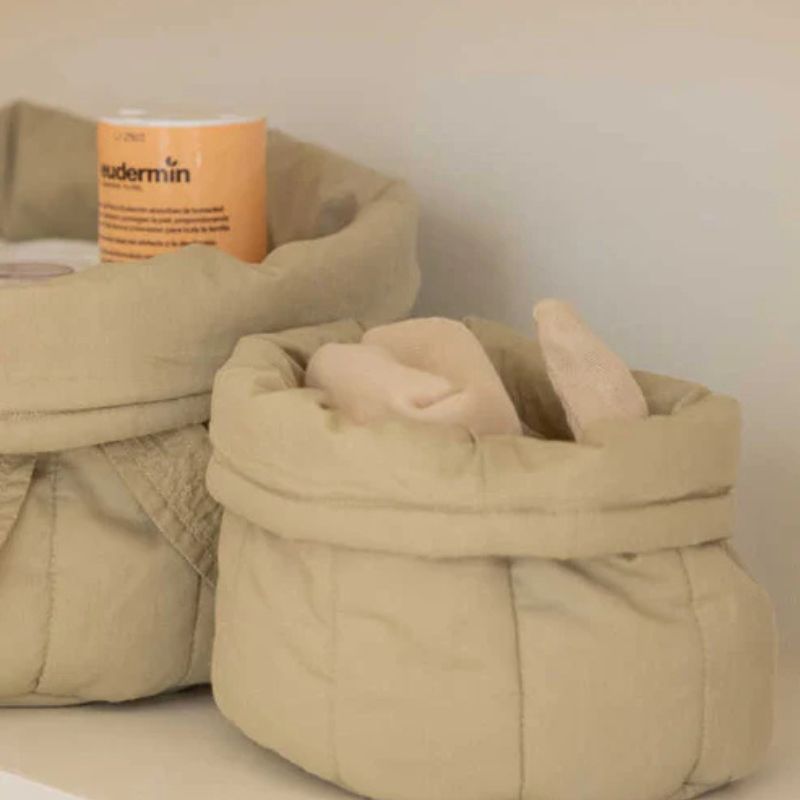 Set of 2 Quilted Baskets