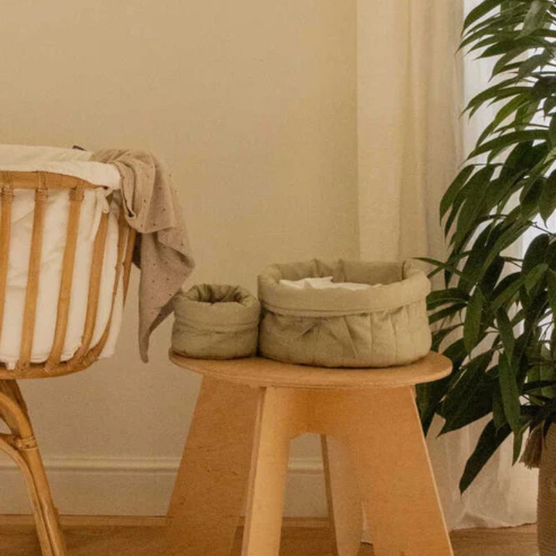 Set of 2 Quilted Baskets