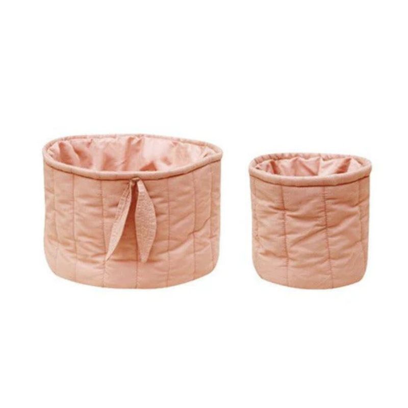 Set of 2 Quilted Baskets