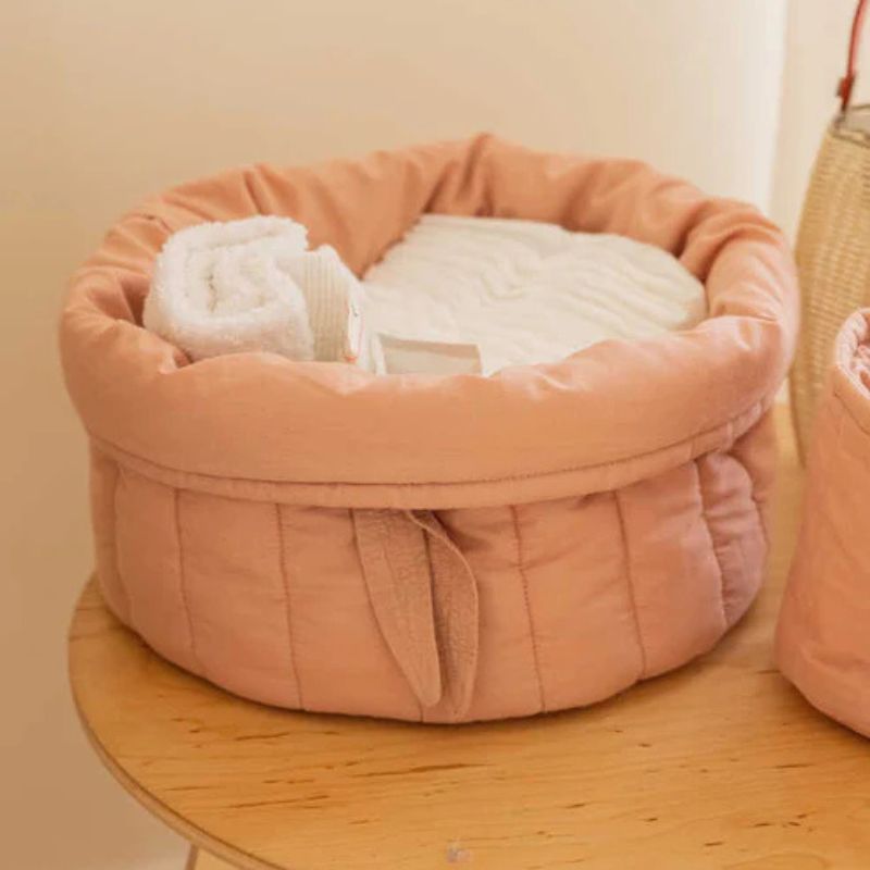 Set of 2 Quilted Baskets