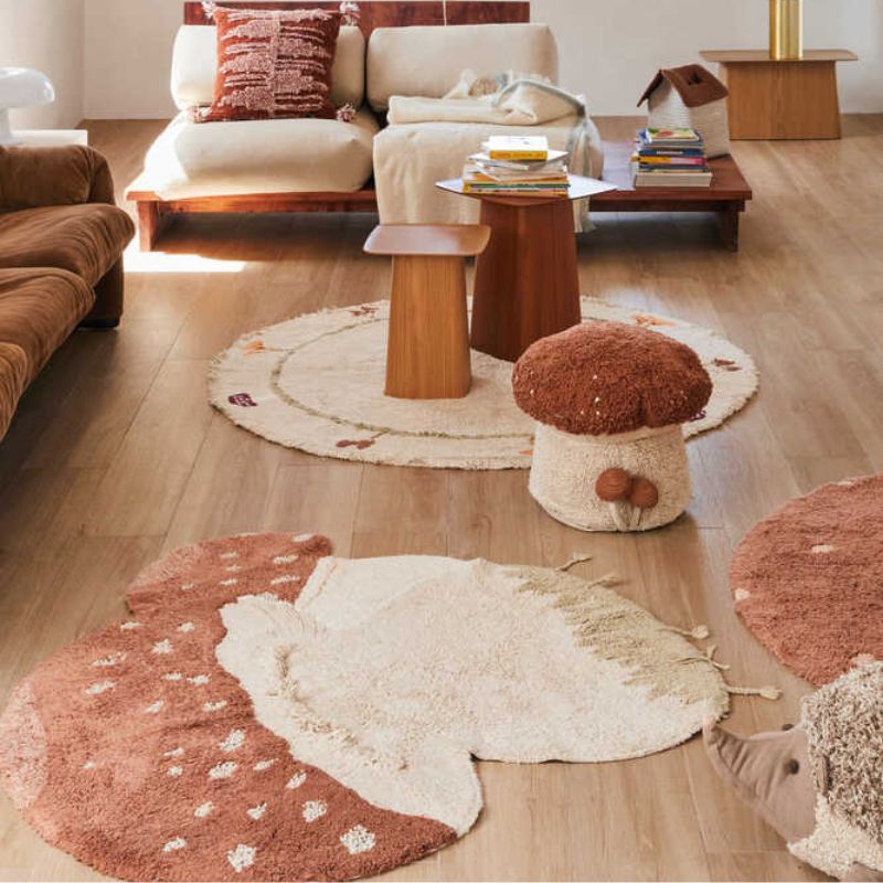 Washable Boletus Cotton Rug