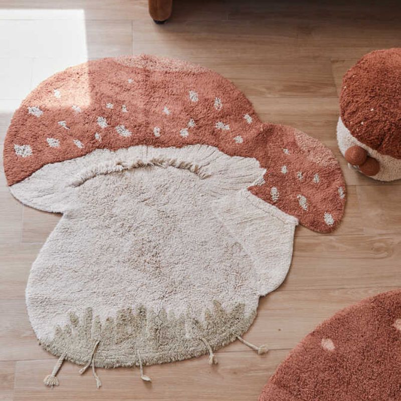 Washable Boletus Cotton Rug