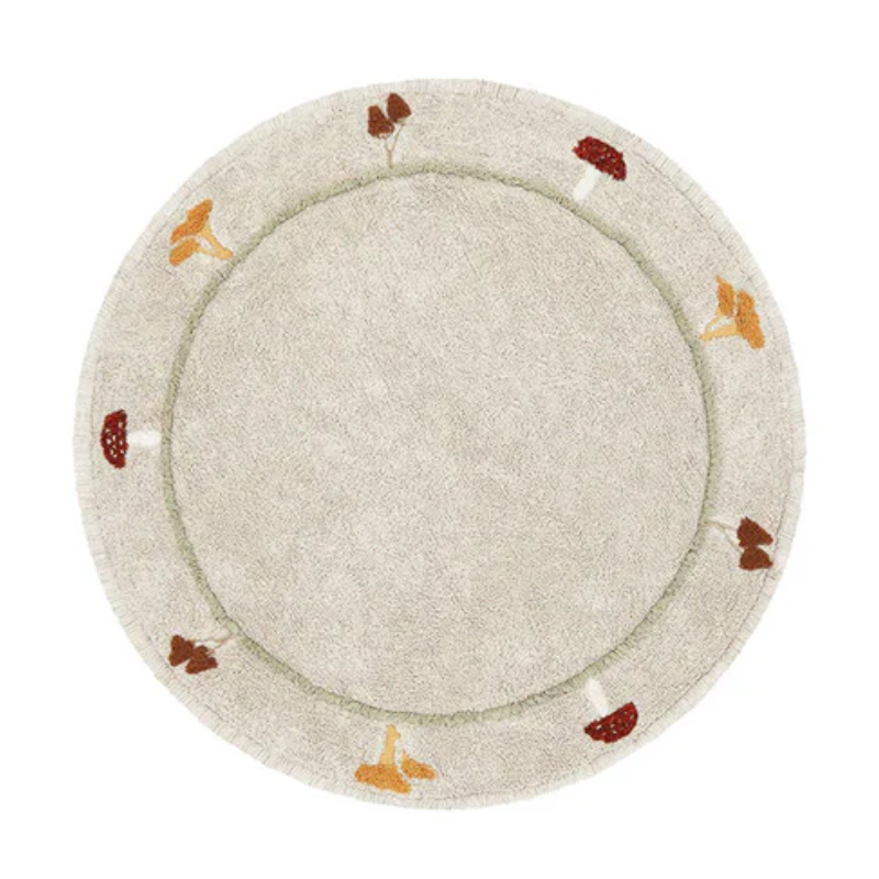 Washable Round Rug Chanterelle