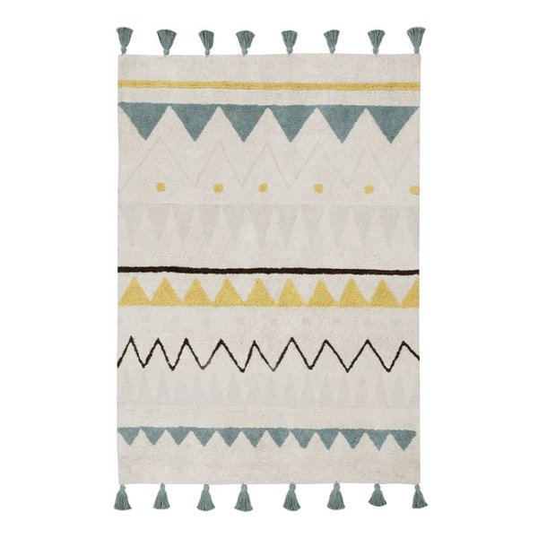 Mini Azteca Vintage Rug Blue