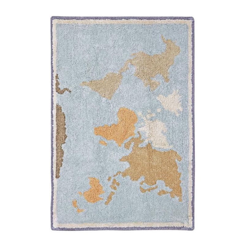 Mini World Map Washable Rug – Snuggle Bugz