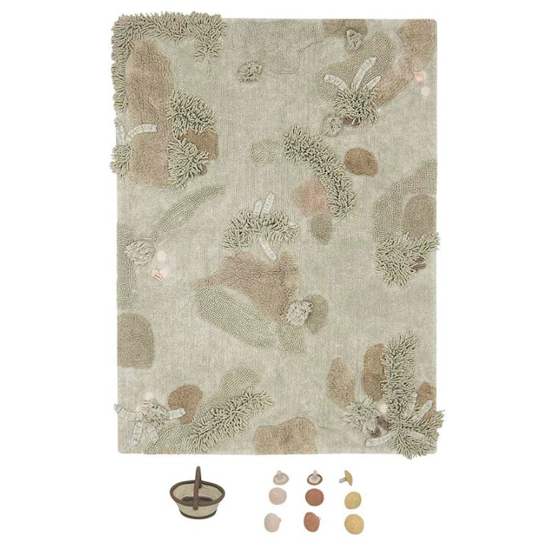 Mushroom Forest Washable Rug